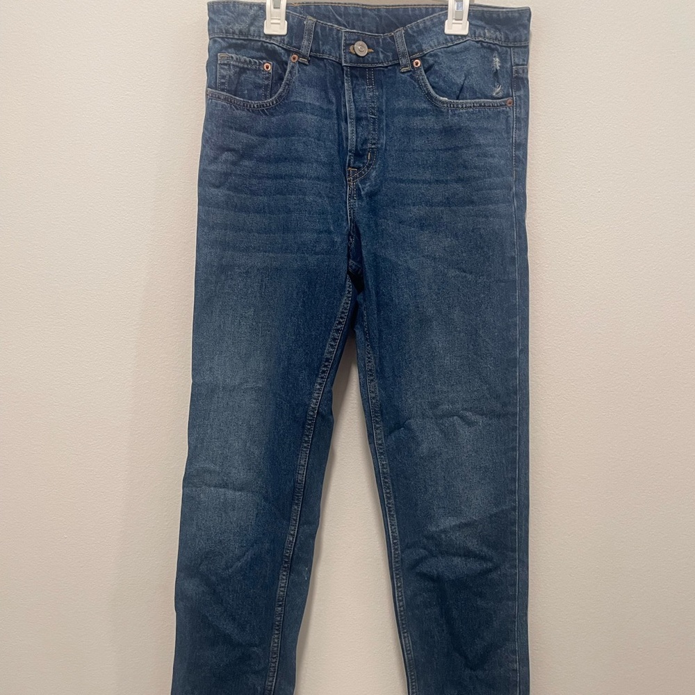 Mom fit high waisted jeans